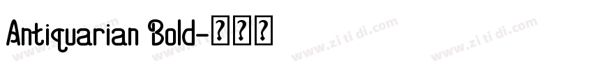 Antiquarian Bold字体转换
